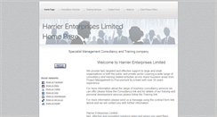 Desktop Screenshot of harrier-enterprises.com